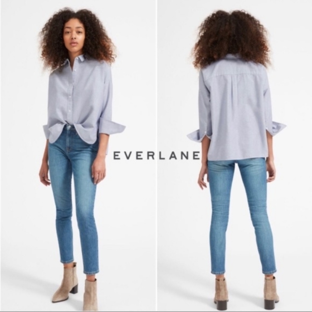 Everlane light blue Japanese Oxford button down